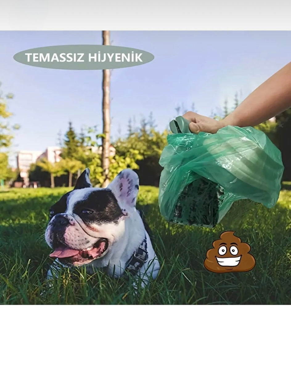 Tasinabilir Pet Kaka Diski Toplama Kepçesi Dog Poop Scooper Mavi Renk 1 Adet